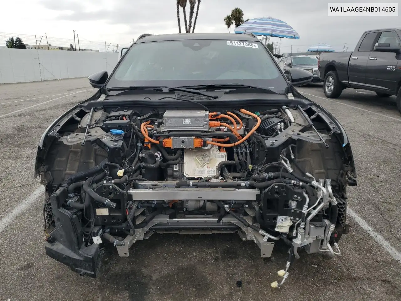 2022 Audi E-Tron Premium Plus VIN: WA1LAAGE4NB014605 Lot: 61127385
