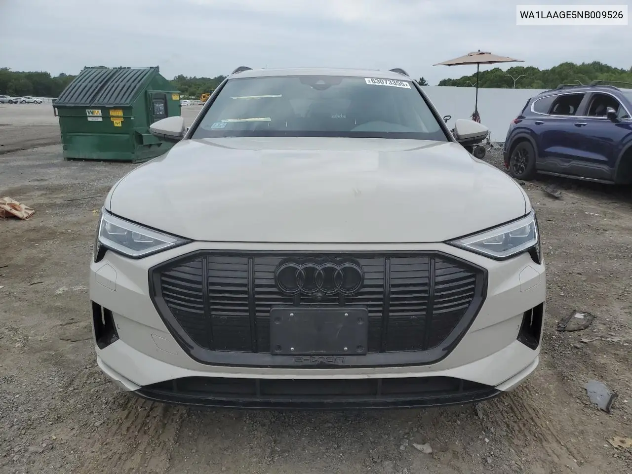 2022 Audi E-Tron Premium Plus VIN: WA1LAAGE5NB009526 Lot: 63073355