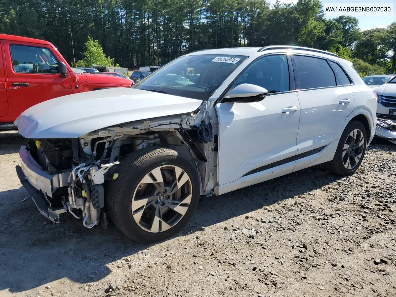 2022 Audi E-Tron Premium VIN: WA1AABGE3NB007030 Lot: 65065875