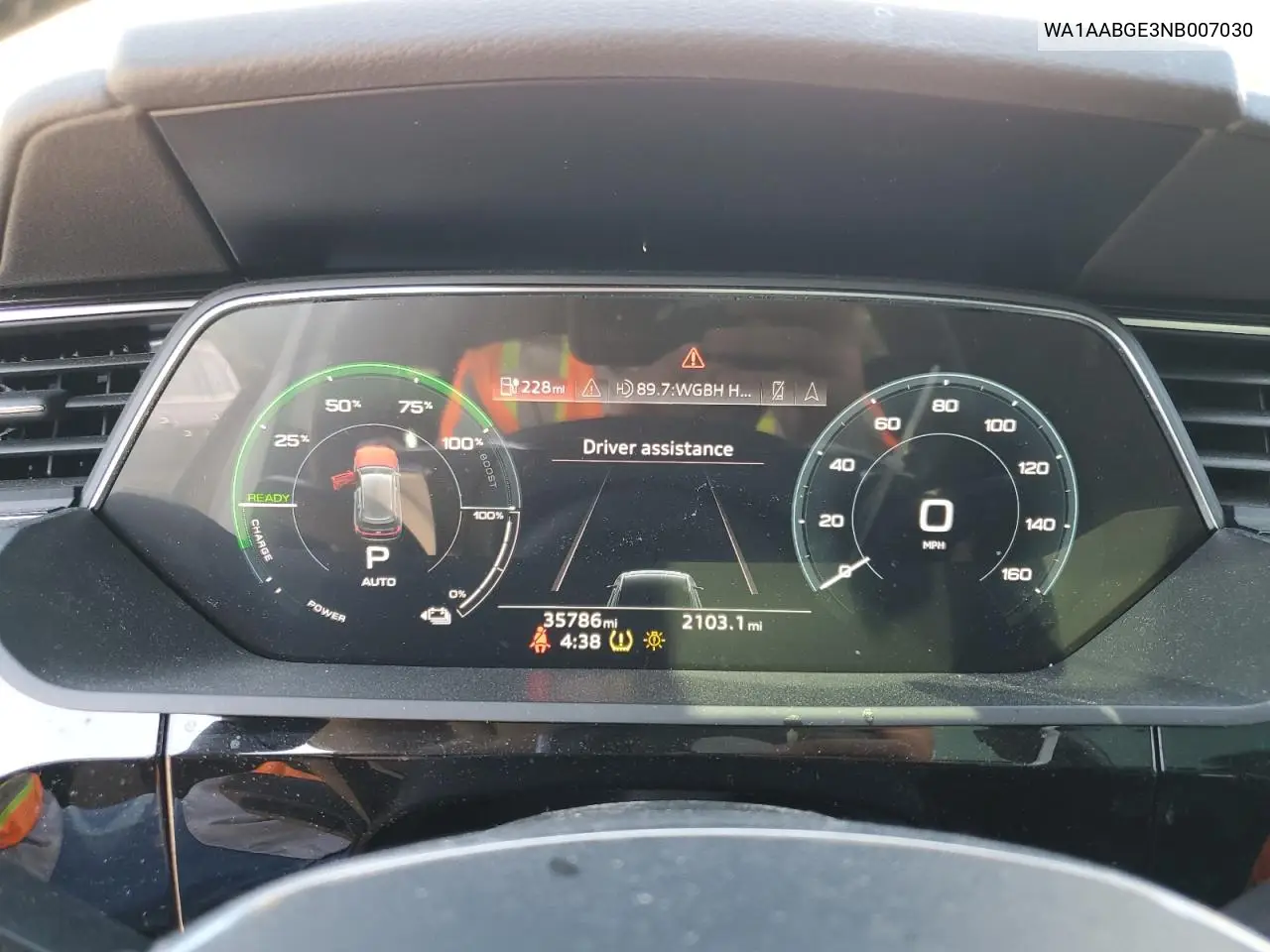 2022 Audi E-Tron Premium VIN: WA1AABGE3NB007030 Lot: 65065875
