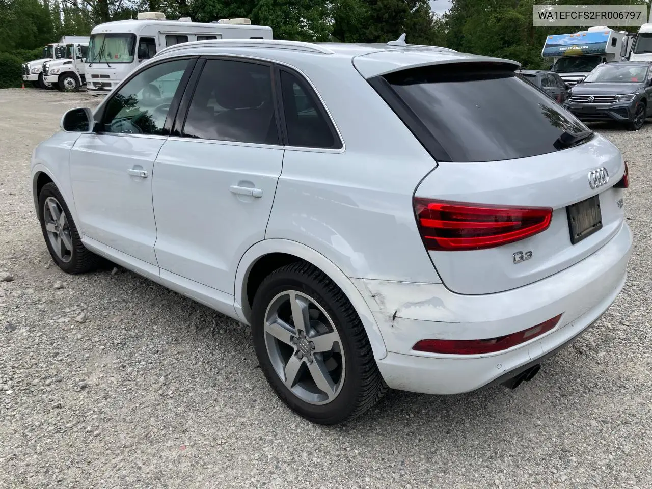 2015 Audi Q3 Premium Plus VIN: WA1EFCFS2FR006797 Lot: 55071595