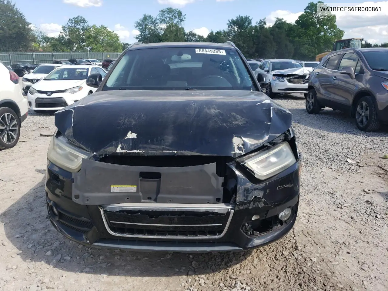 2015 Audi Q3 Premium Plus VIN: WA1BFCFS6FR000861 Lot: 55849265