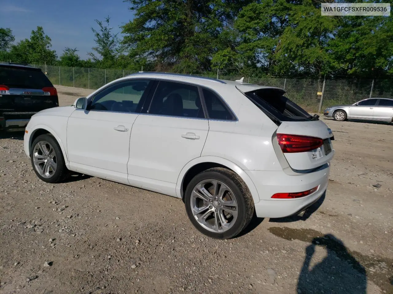 2015 Audi Q3 Prestige VIN: WA1GFCFSXFR009536 Lot: 61529105