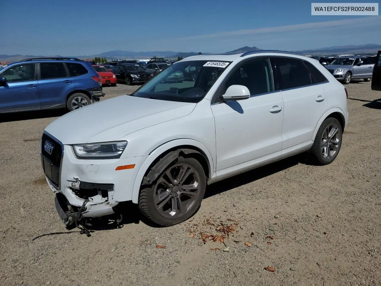 2015 Audi Q3 Premium Plus VIN: WA1EFCFS2FR002488 Lot: 61646535