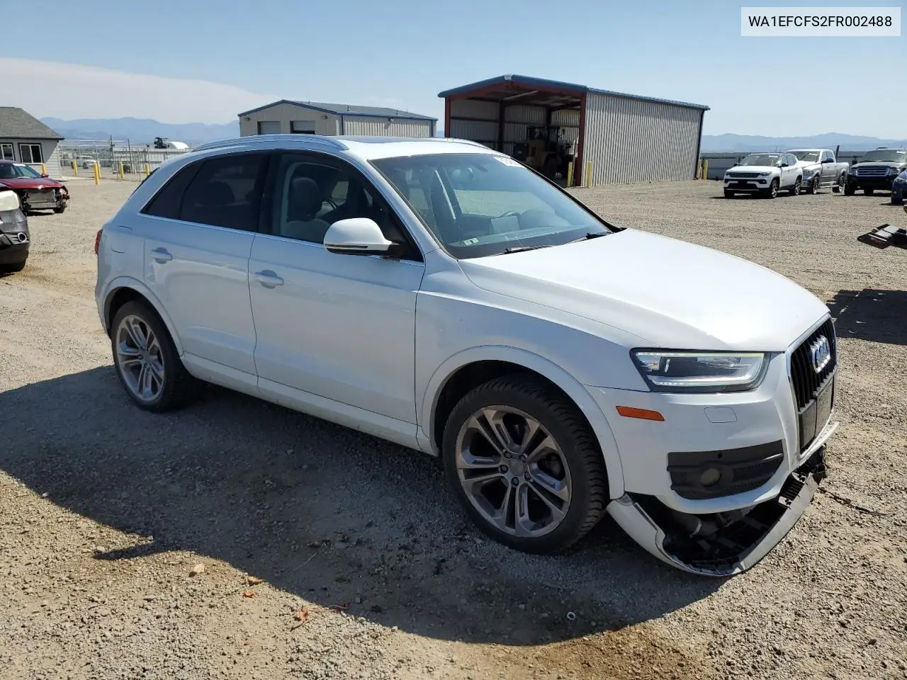 2015 Audi Q3 Premium Plus VIN: WA1EFCFS2FR002488 Lot: 61646535