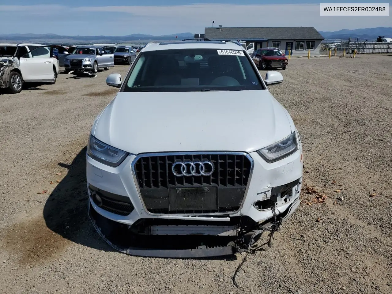 2015 Audi Q3 Premium Plus VIN: WA1EFCFS2FR002488 Lot: 61646535