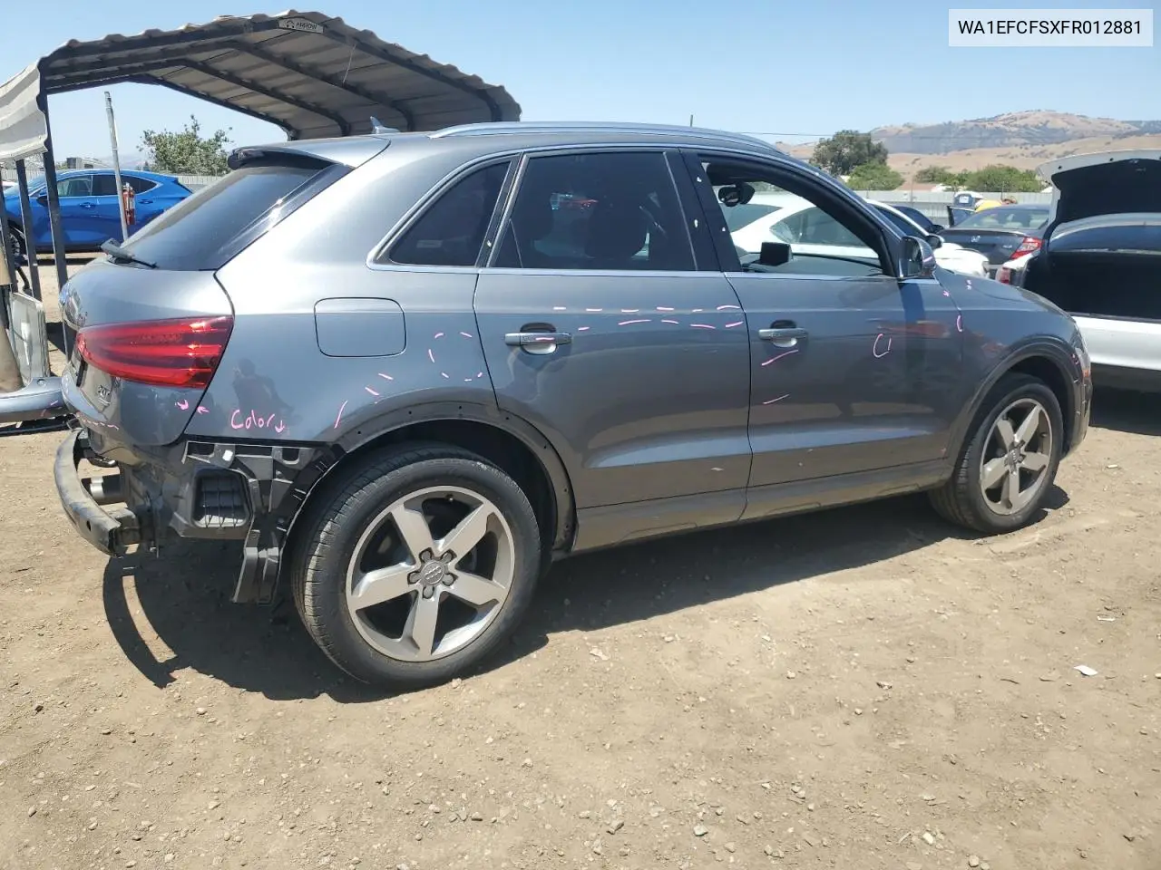 2015 Audi Q3 Premium Plus VIN: WA1EFCFSXFR012881 Lot: 62411795