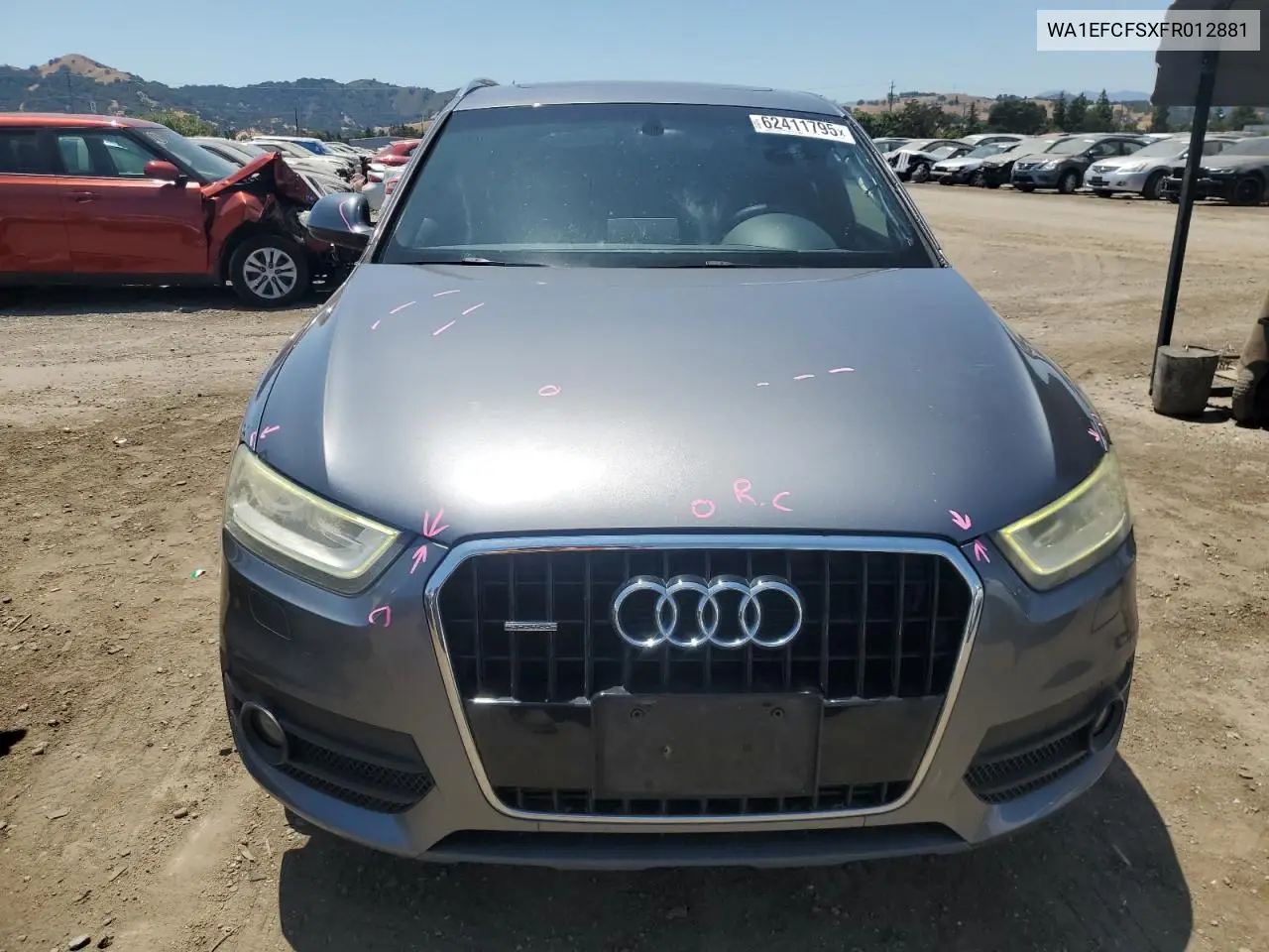 2015 Audi Q3 Premium Plus VIN: WA1EFCFSXFR012881 Lot: 62411795