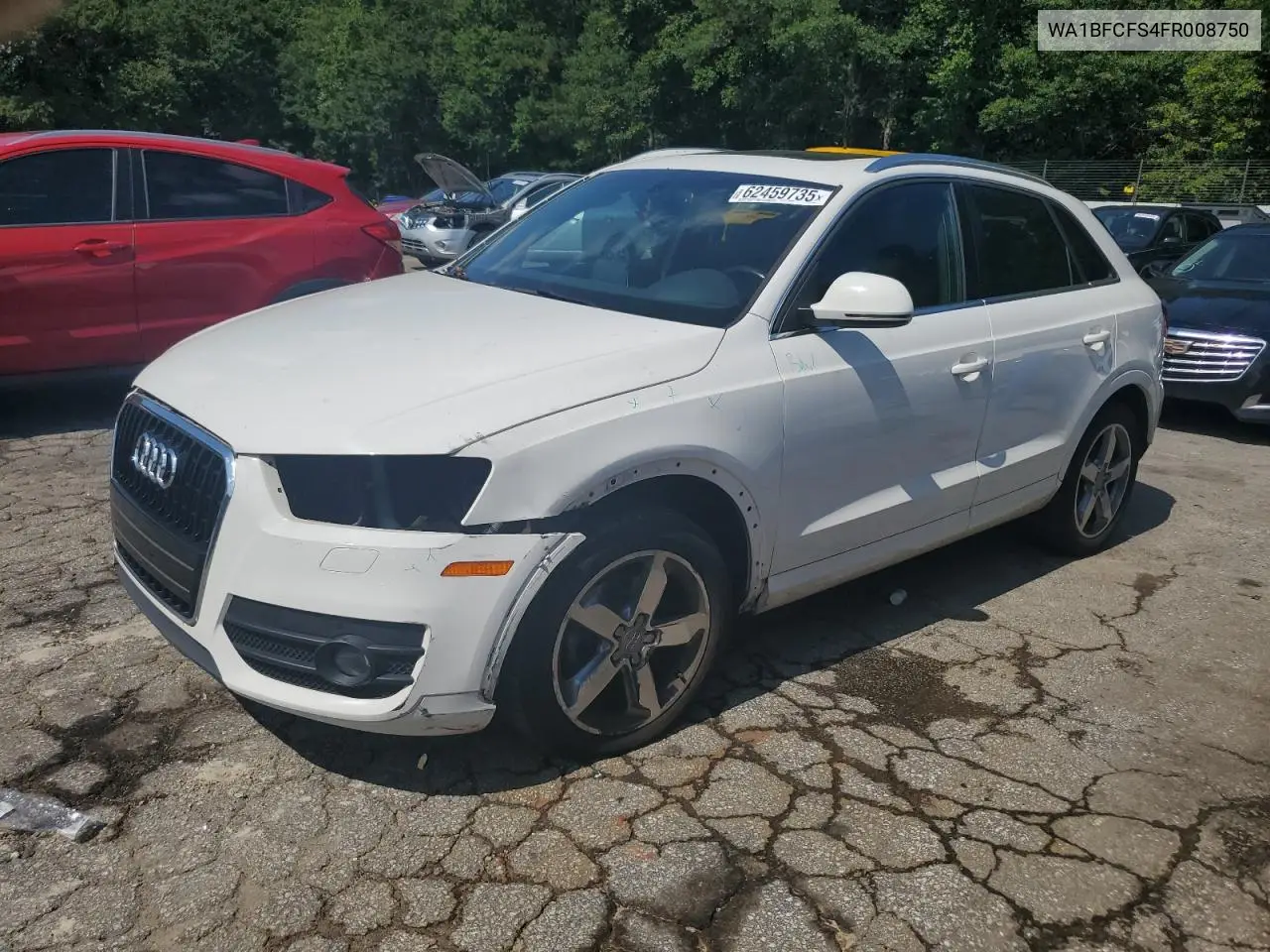 2015 Audi Q3 Premium Plus VIN: WA1BFCFS4FR008750 Lot: 62459735