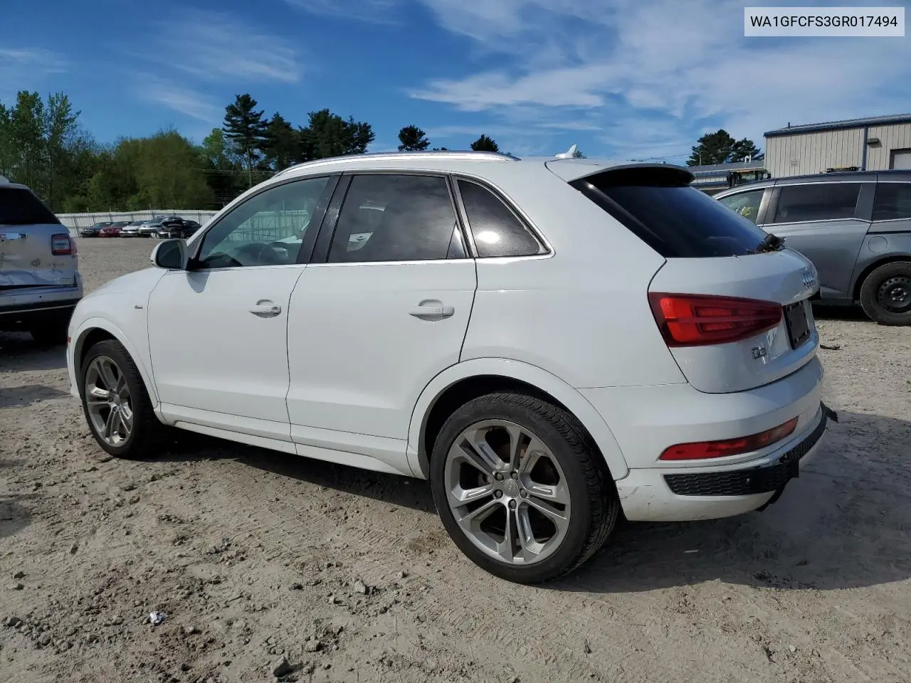 2016 Audi Q3 Prestige VIN: WA1GFCFS3GR017494 Lot: 55606935