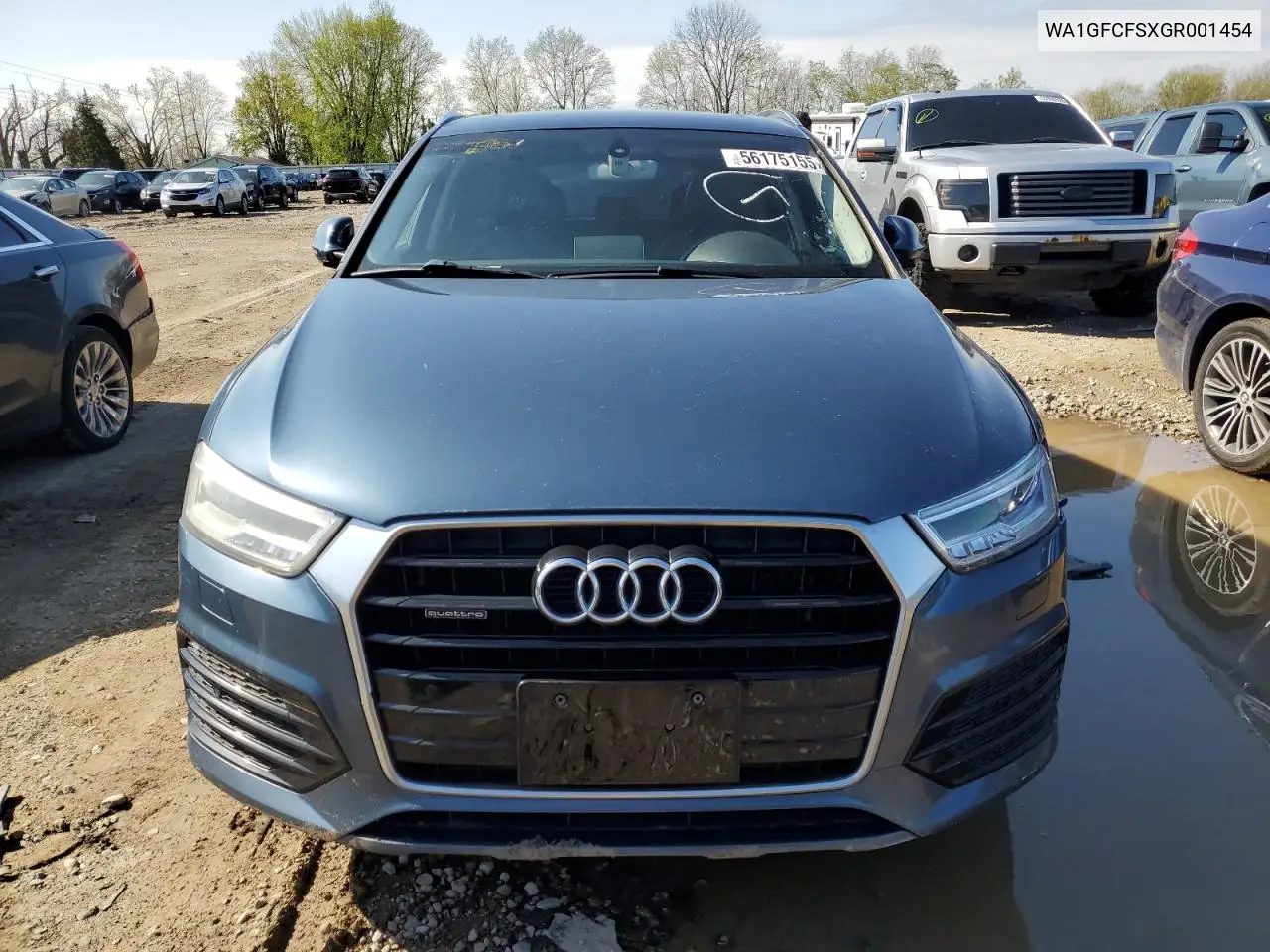 2016 Audi Q3 Prestige VIN: WA1GFCFSXGR001454 Lot: 56175155