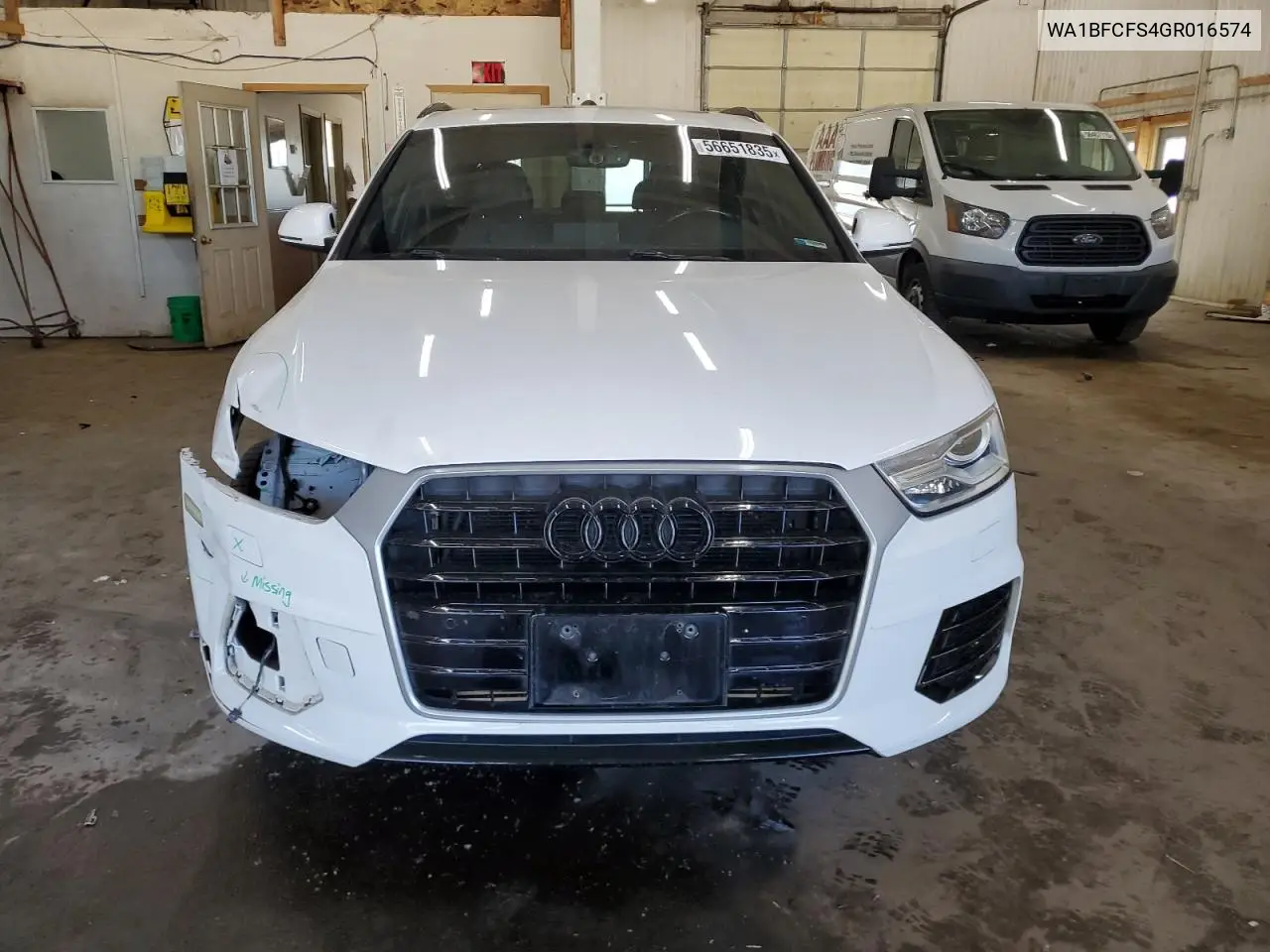 2016 Audi Q3 Premium Plus VIN: WA1BFCFS4GR016574 Lot: 56651835