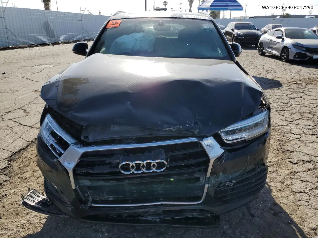 2016 Audi Q3 Prestige VIN: WA1GFCFS9GR017290 Lot: 57105785