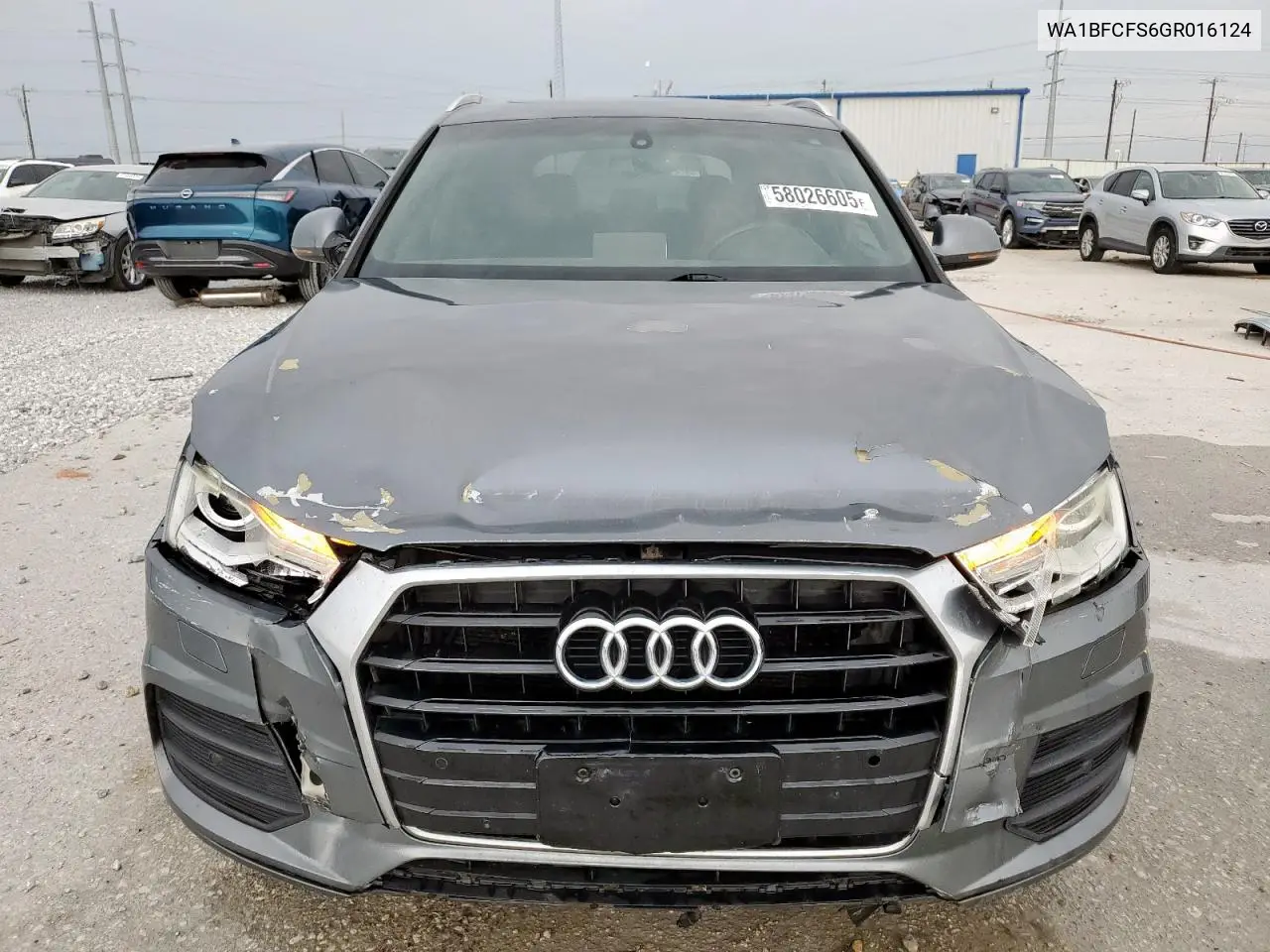 2016 Audi Q3 Premium Plus VIN: WA1BFCFS6GR016124 Lot: 58026605