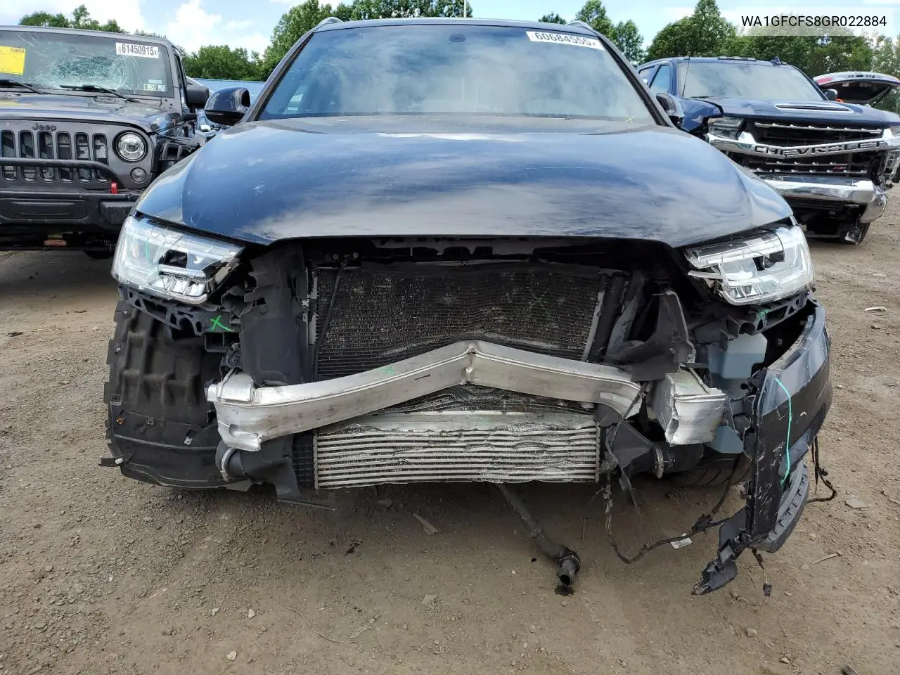 2016 Audi Q3 Prestige VIN: WA1GFCFS8GR022884 Lot: 60684555