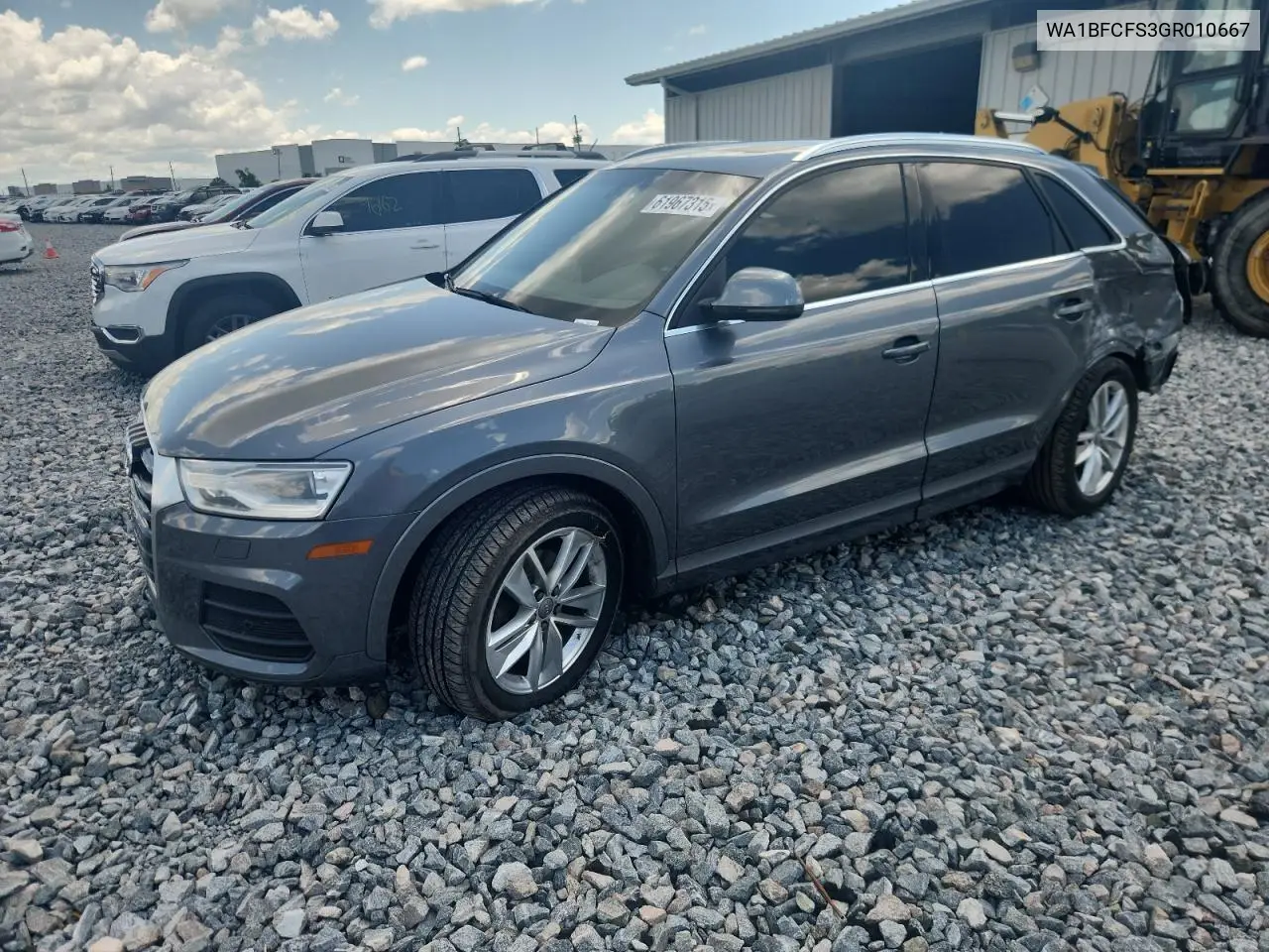 2016 Audi Q3 Premium Plus VIN: WA1BFCFS3GR010667 Lot: 61967315