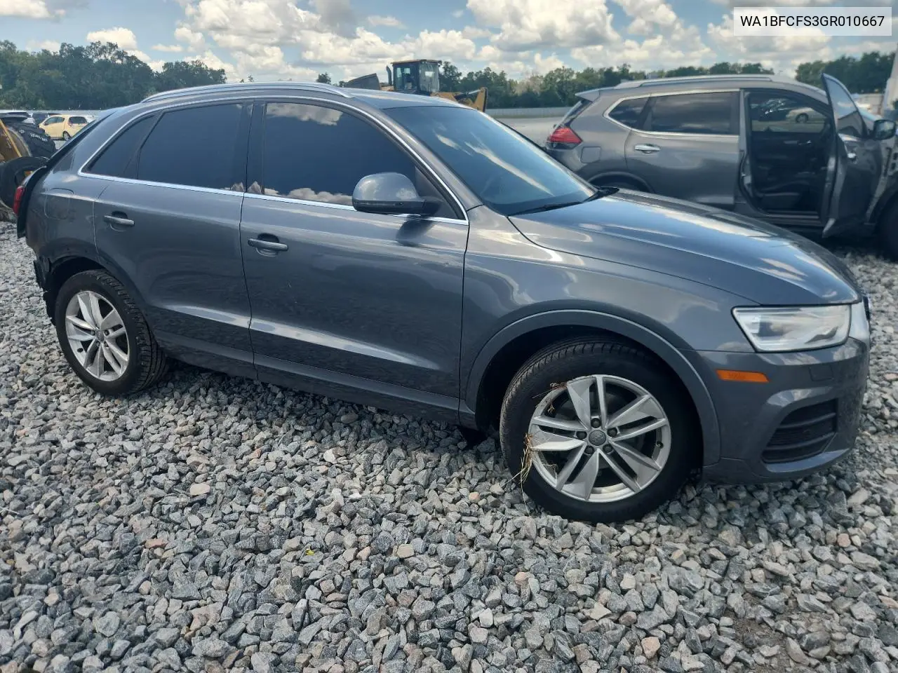2016 Audi Q3 Premium Plus VIN: WA1BFCFS3GR010667 Lot: 61967315