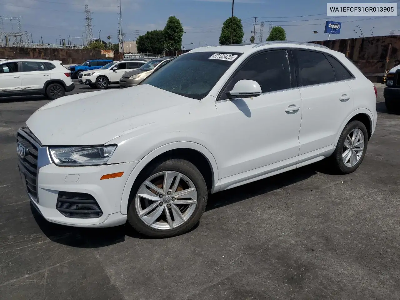 2016 Audi Q3 Premium Plus VIN: WA1EFCFS1GR013905 Lot: 62136425