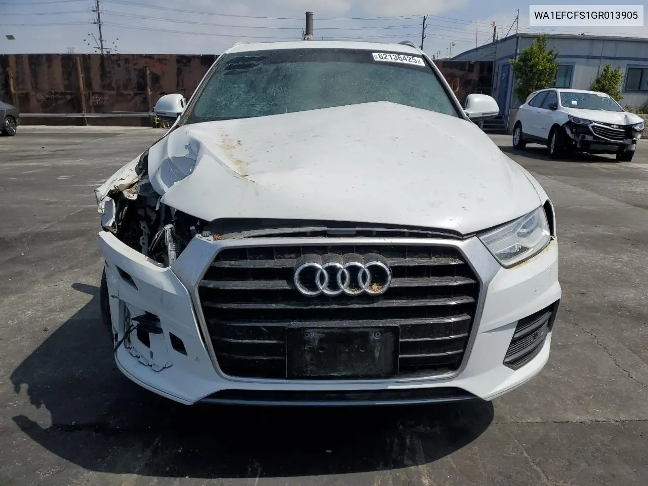 2016 Audi Q3 Premium Plus VIN: WA1EFCFS1GR013905 Lot: 62136425