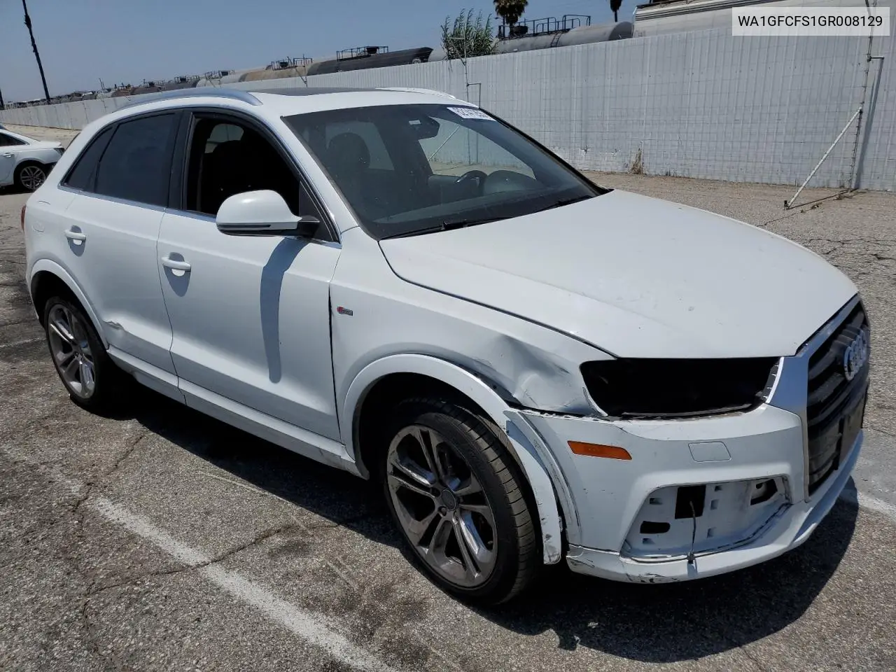 2016 Audi Q3 Prestige VIN: WA1GFCFS1GR008129 Lot: 62141255
