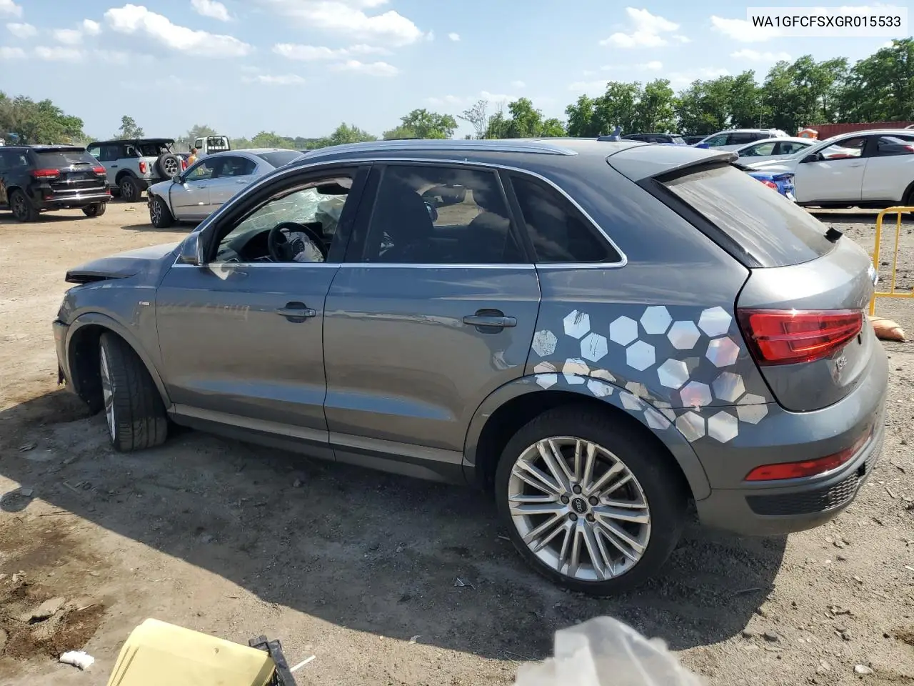 2016 Audi Q3 Prestige VIN: WA1GFCFSXGR015533 Lot: 62423715