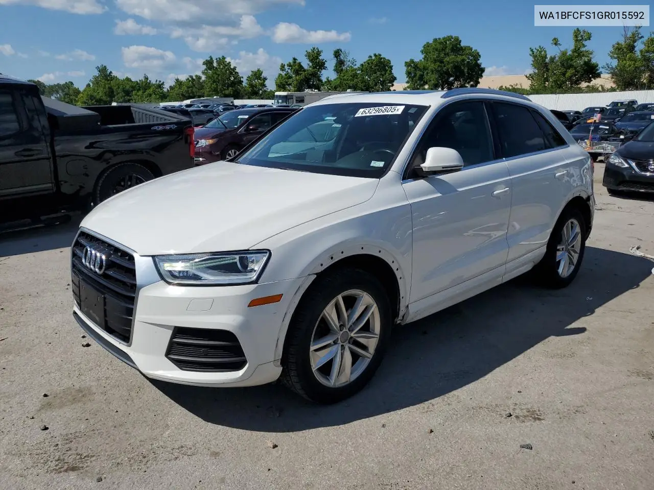 2016 Audi Q3 Premium Plus VIN: WA1BFCFS1GR015592 Lot: 63296805