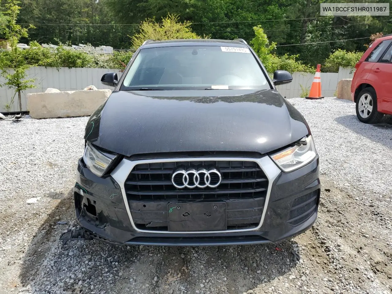 2017 Audi Q3 Premium VIN: WA1BCCFS1HR011987 Lot: 55791495