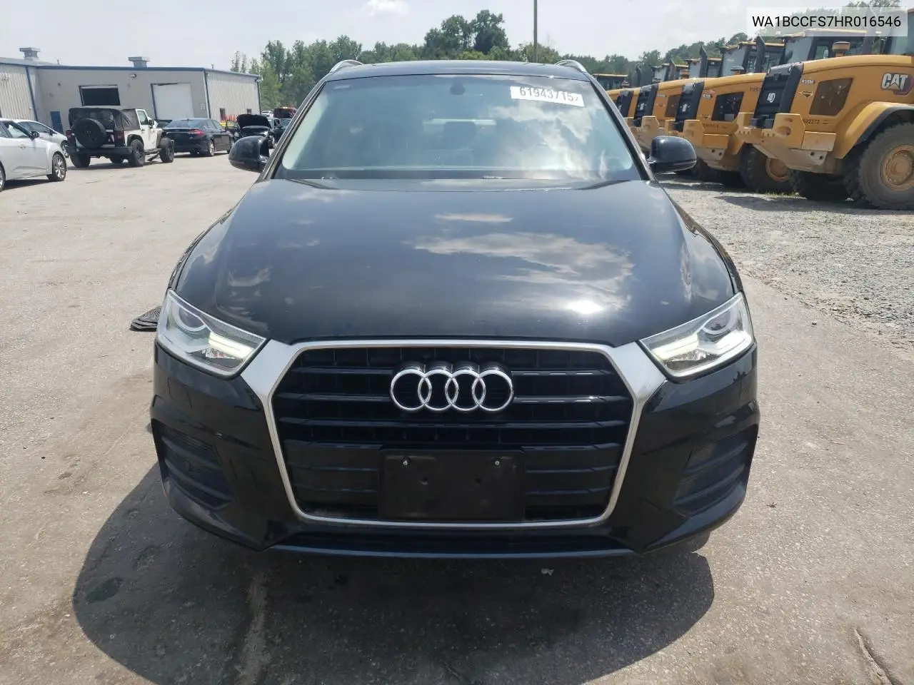 2017 Audi Q3 Premium VIN: WA1BCCFS7HR016546 Lot: 61943715