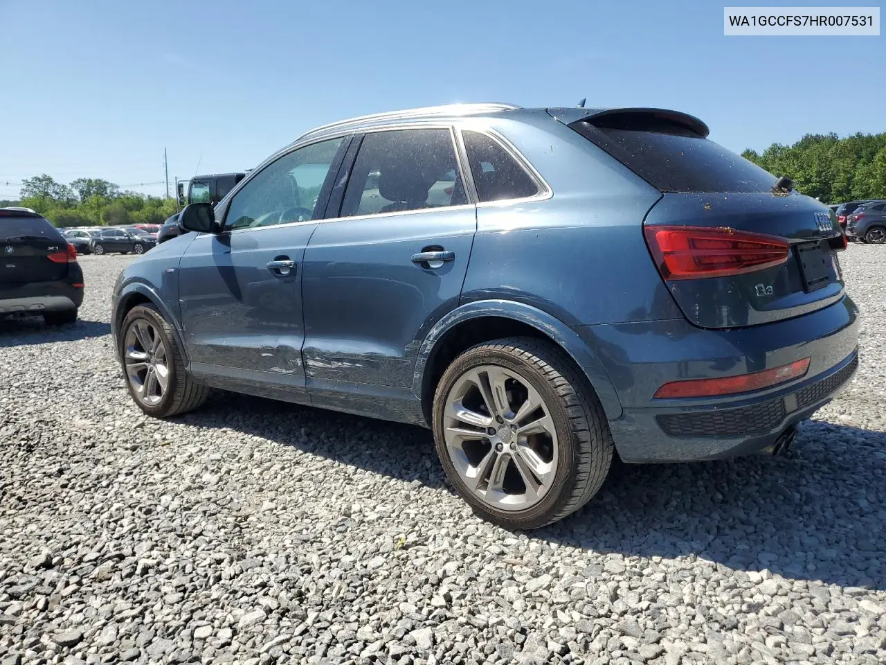 2017 Audi Q3 Prestige VIN: WA1GCCFS7HR007531 Lot: 62000965