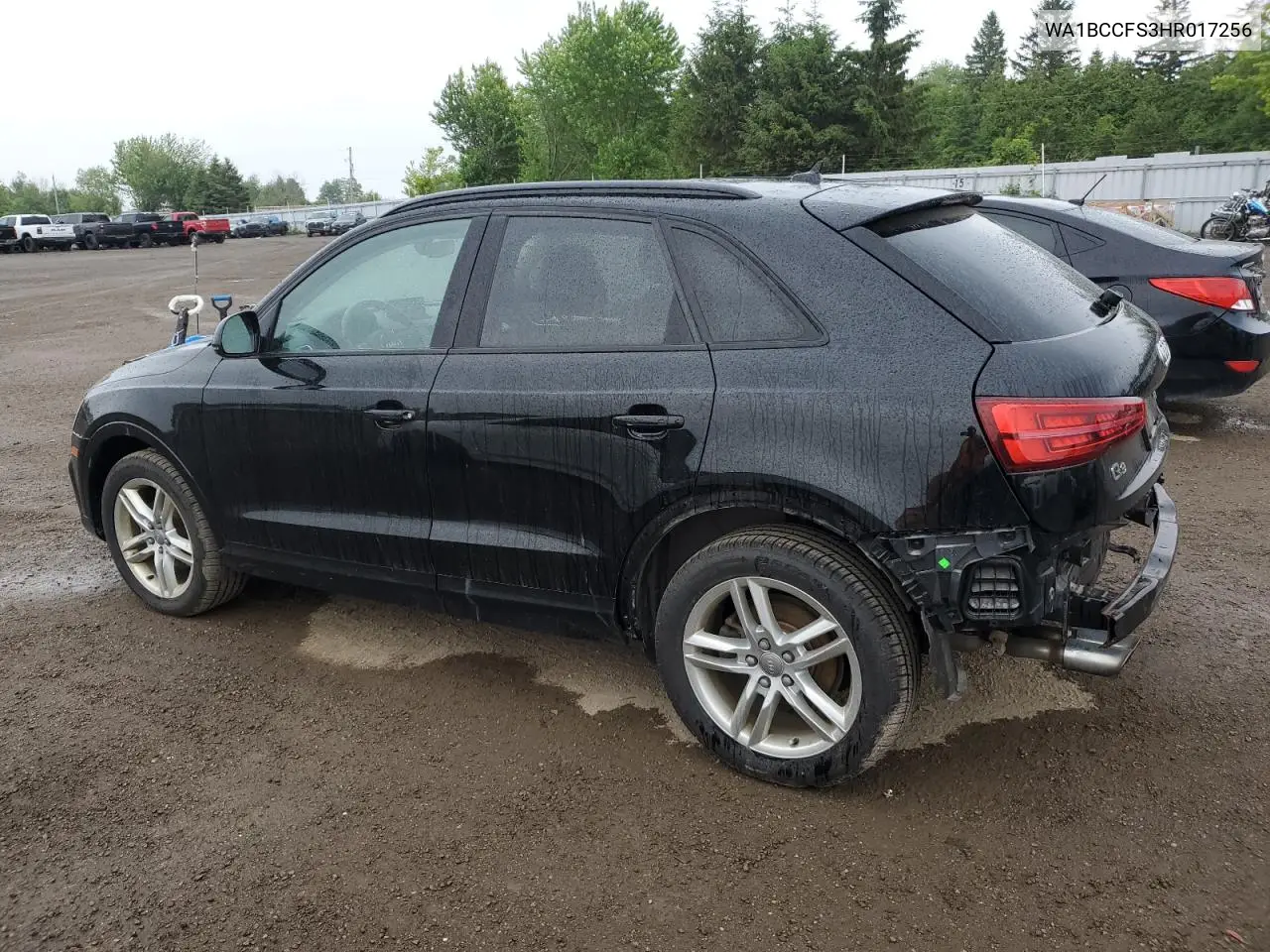 2017 Audi Q3 Premium VIN: WA1BCCFS3HR017256 Lot: 62328985