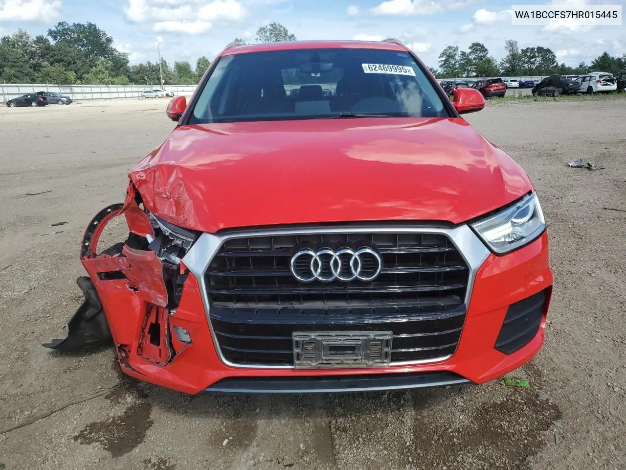 2017 Audi Q3 Premium VIN: WA1BCCFS7HR015445 Lot: 62469995