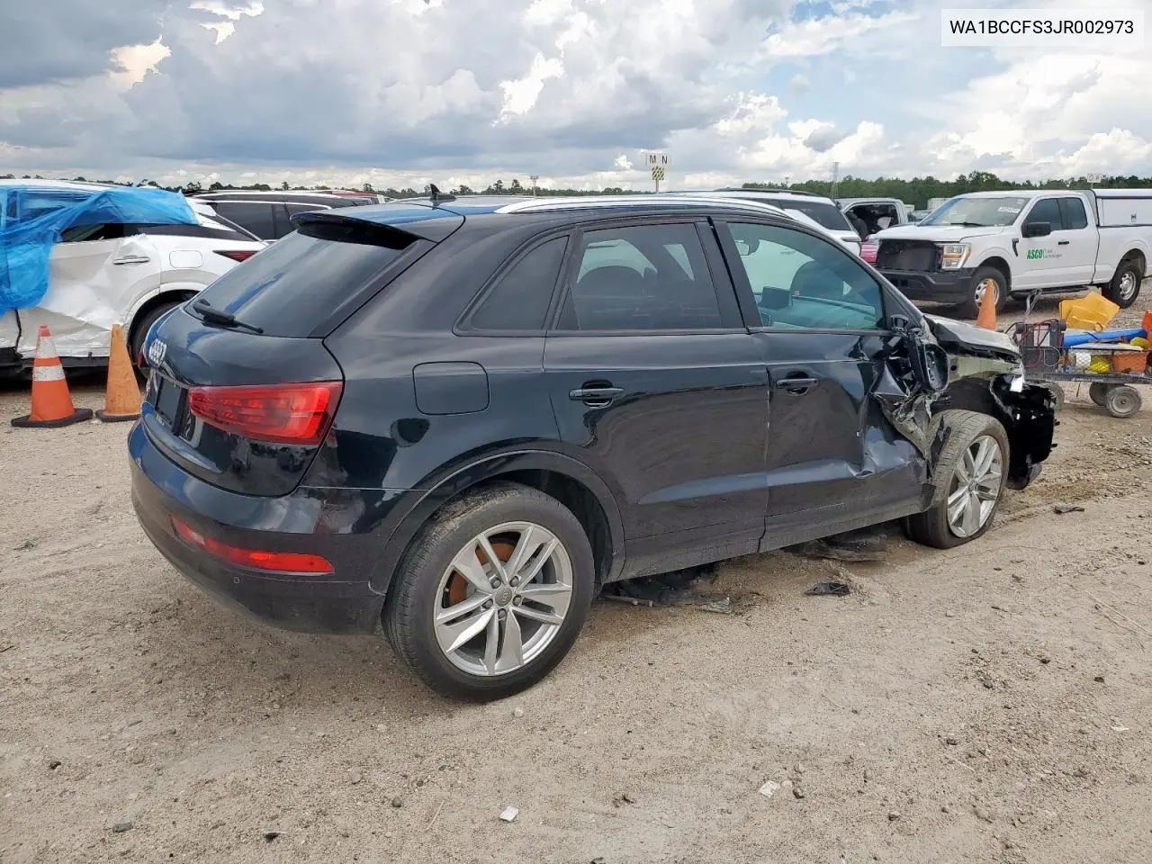 2018 Audi Q3 Premium VIN: WA1BCCFS3JR002973 Lot: 61963705