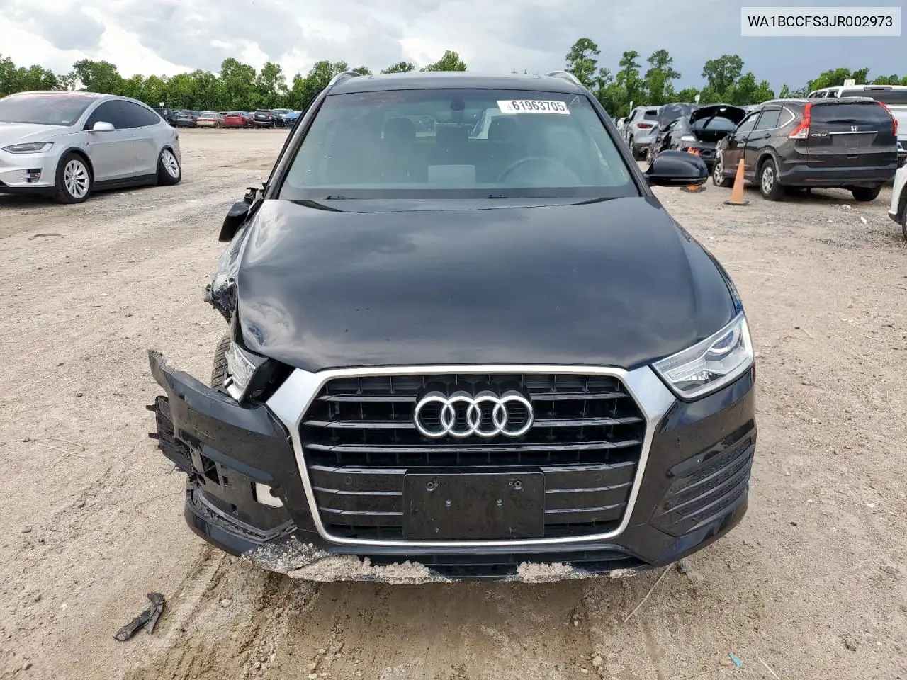 2018 Audi Q3 Premium VIN: WA1BCCFS3JR002973 Lot: 61963705