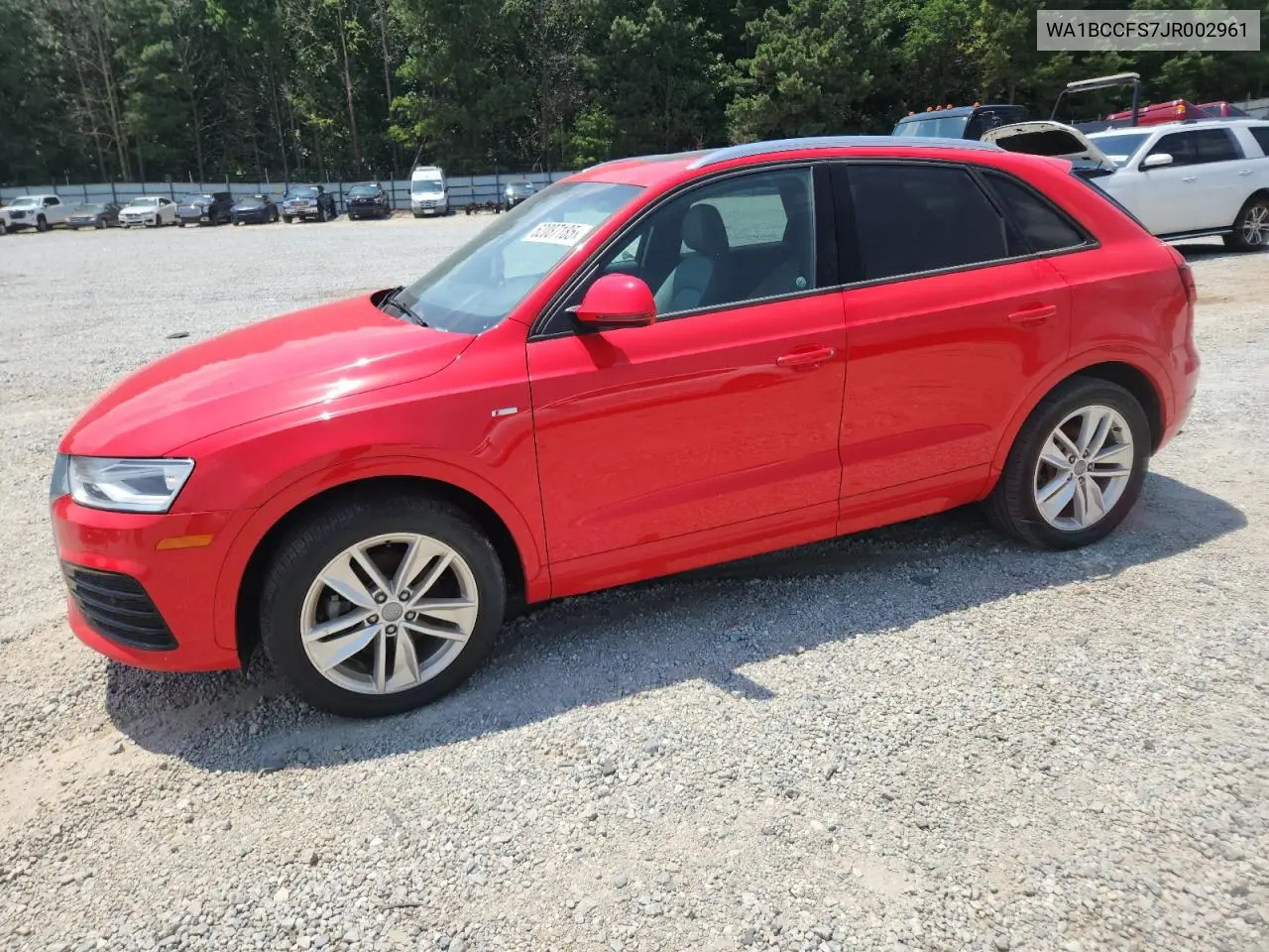 2018 Audi Q3 Premium VIN: WA1BCCFS7JR002961 Lot: 62087185