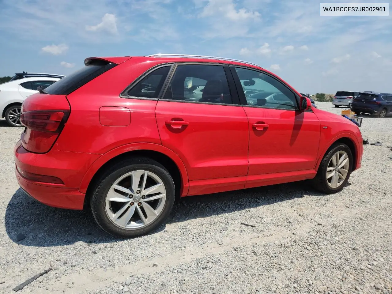 2018 Audi Q3 Premium VIN: WA1BCCFS7JR002961 Lot: 62087185