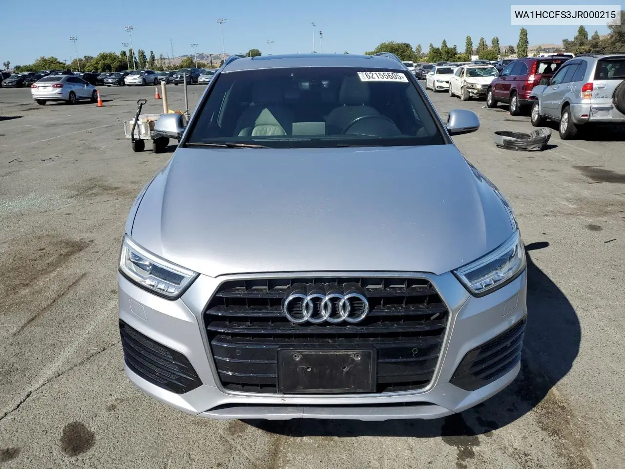 2018 Audi Q3 Premium Plus VIN: WA1HCCFS3JR000215 Lot: 62155605