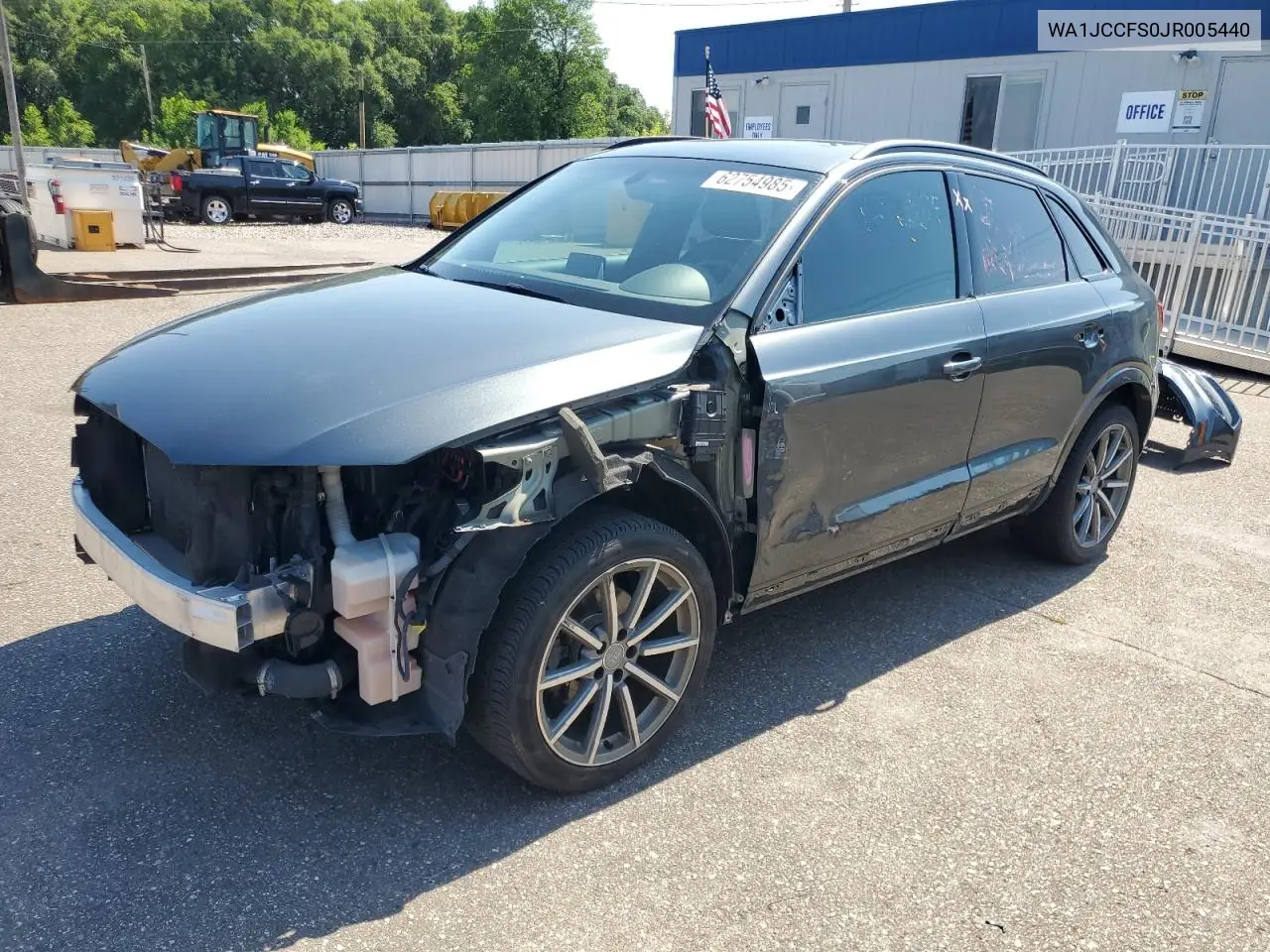 2018 Audi Q3 Premium Plus VIN: WA1JCCFS0JR005440 Lot: 62754985