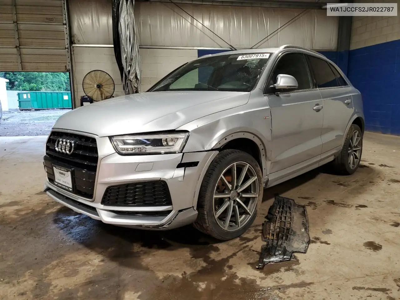2018 Audi Q3 Premium Plus VIN: WA1JCCFS2JR022787 Lot: 63007915