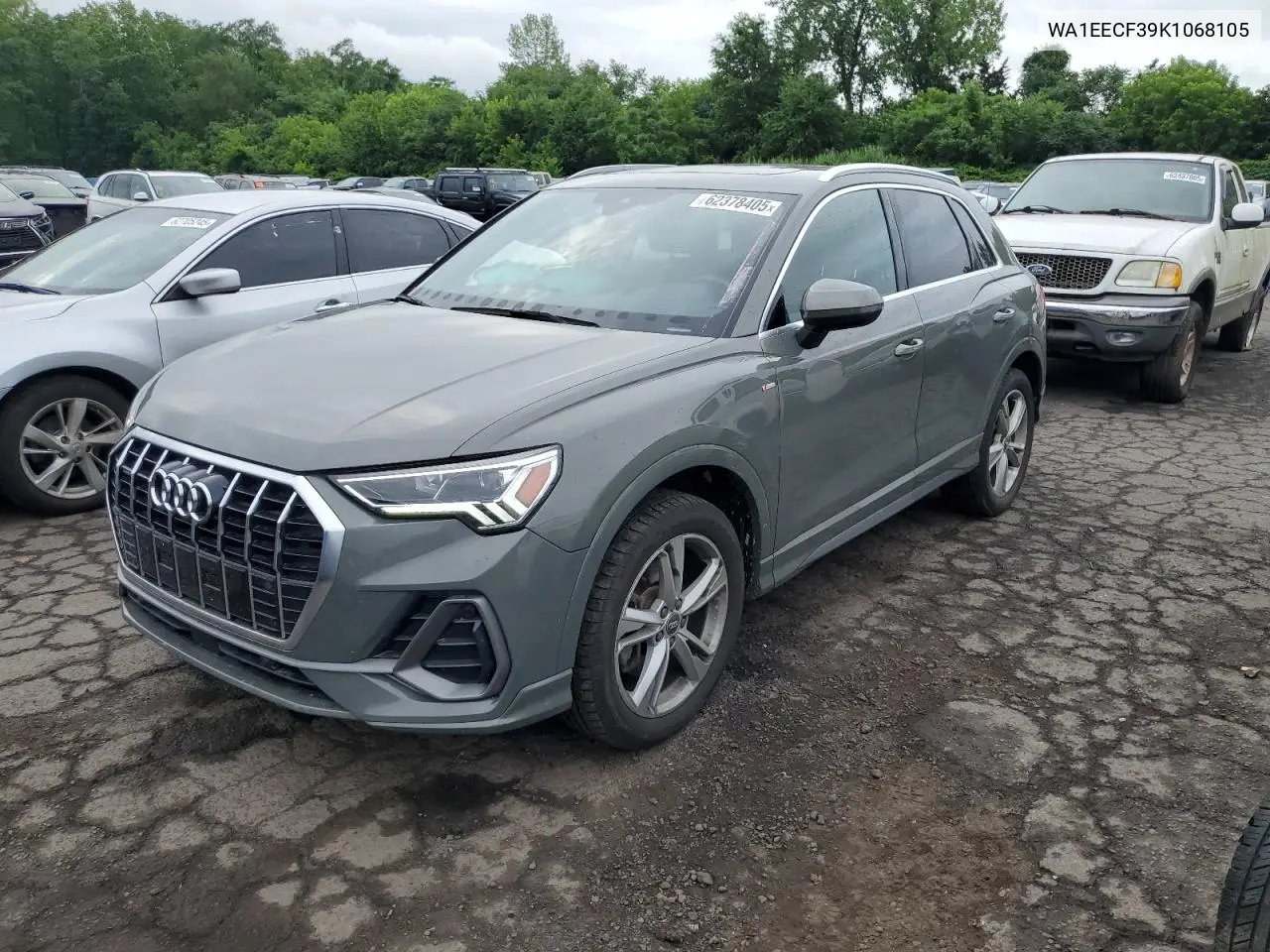 2019 Audi Q3 Premium Plus S-Line VIN: WA1EECF39K1068105 Lot: 62378405