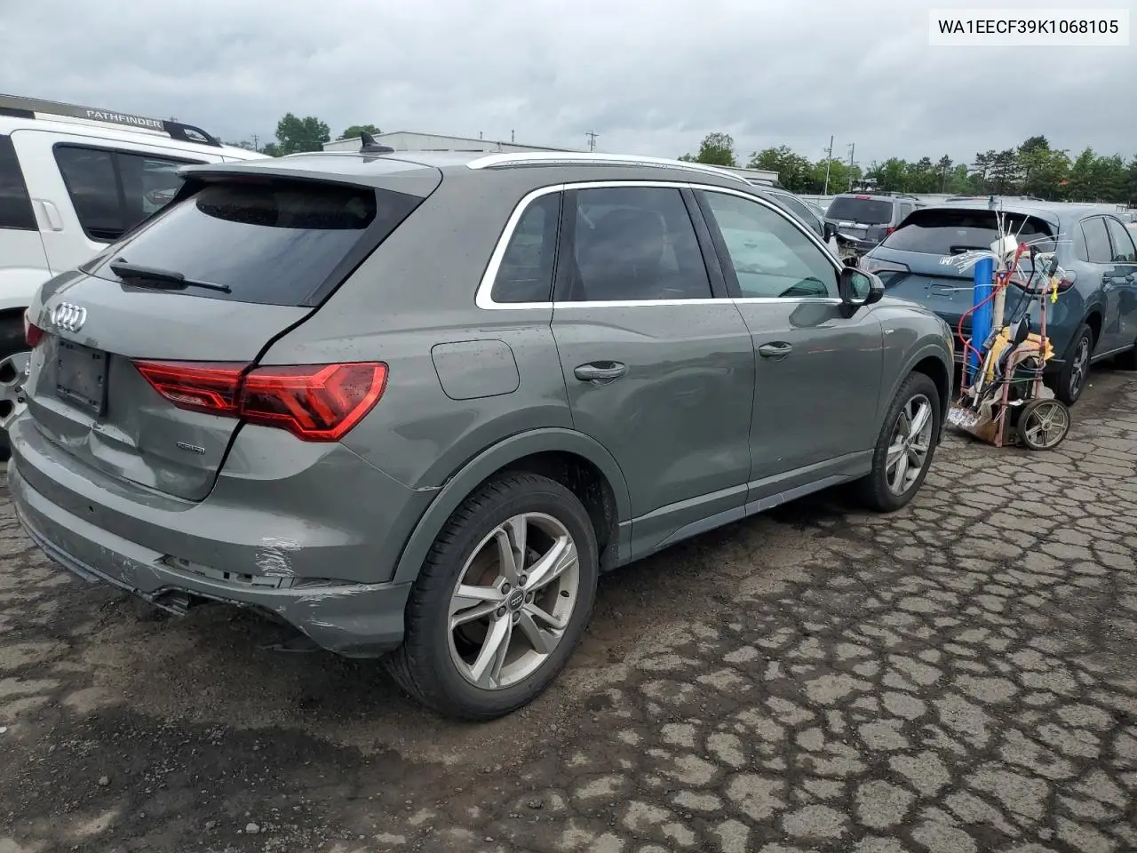 2019 Audi Q3 Premium Plus S-Line VIN: WA1EECF39K1068105 Lot: 62378405