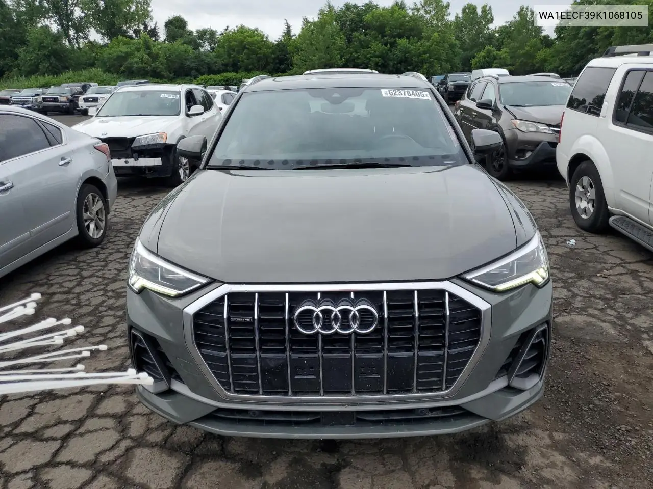 2019 Audi Q3 Premium Plus S-Line VIN: WA1EECF39K1068105 Lot: 62378405