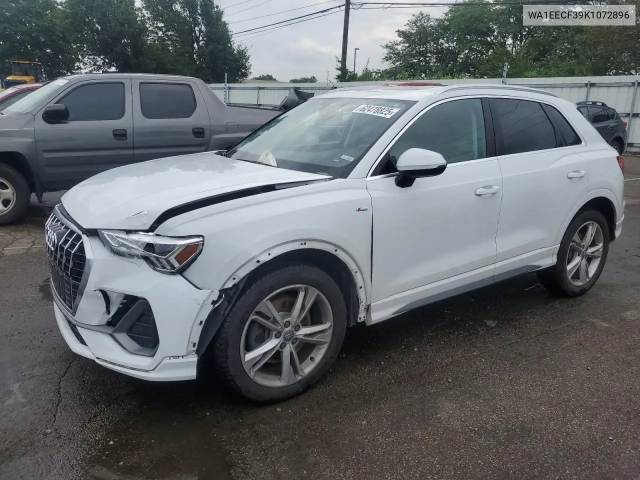 2019 Audi Q3 Premium Plus S-Line VIN: WA1EECF39K1072896 Lot: 62478825