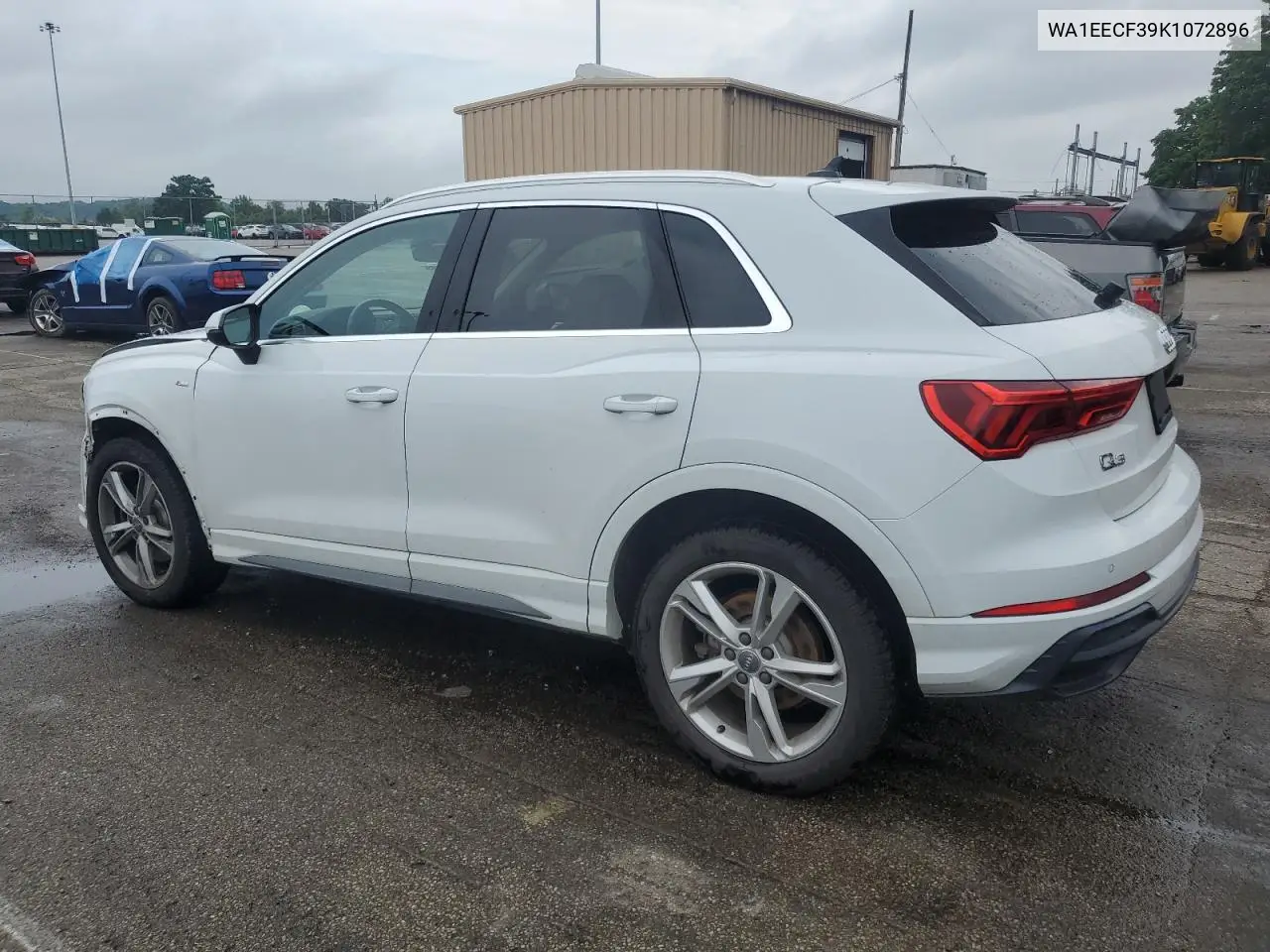 2019 Audi Q3 Premium Plus S-Line VIN: WA1EECF39K1072896 Lot: 62478825