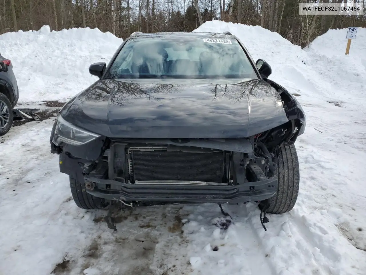 2020 Audi Q3 Prestige S-Line VIN: WA1FECF32L1067464 Lot: 46221495