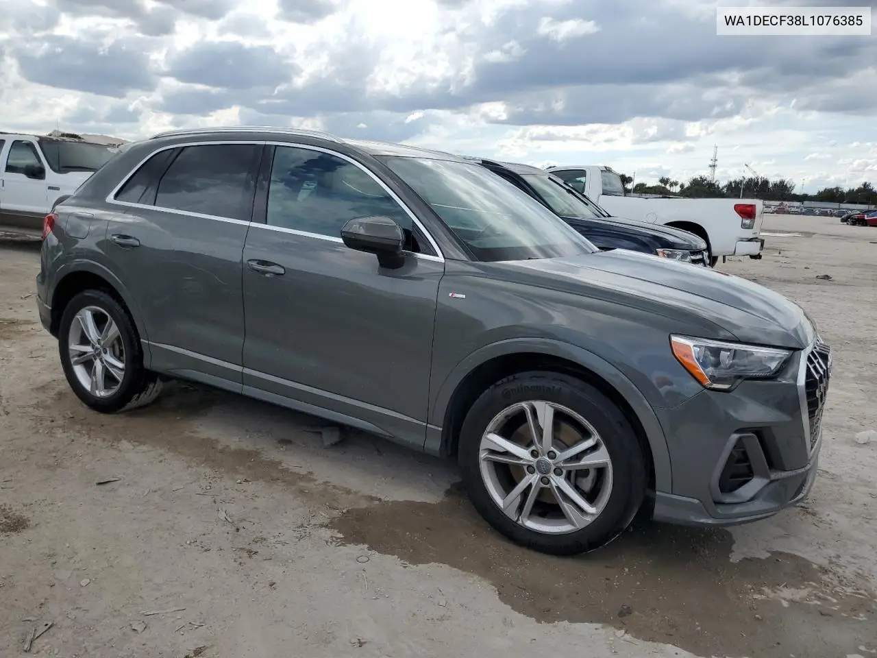 2020 Audi Q3 Premium S Line VIN: WA1DECF38L1076385 Lot: 47289355