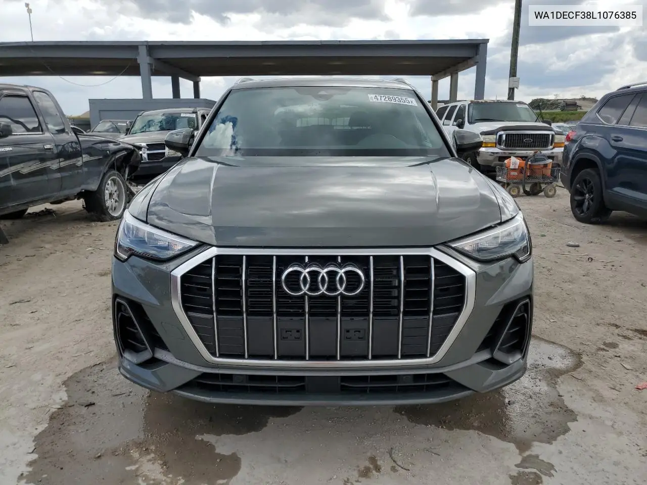 2020 Audi Q3 Premium S Line VIN: WA1DECF38L1076385 Lot: 47289355
