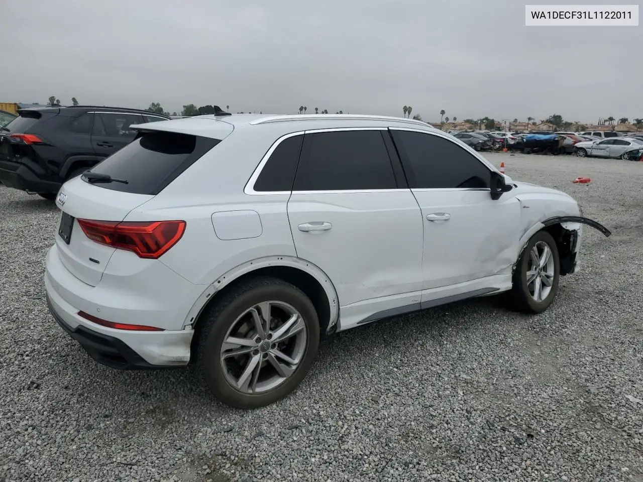 2020 Audi Q3 Premium S Line VIN: WA1DECF31L1122011 Lot: 50725195