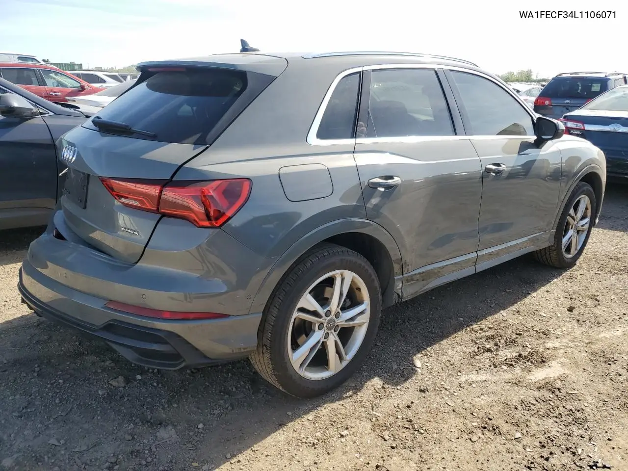 2020 Audi Q3 Prestige S-Line VIN: WA1FECF34L1106071 Lot: 55766115