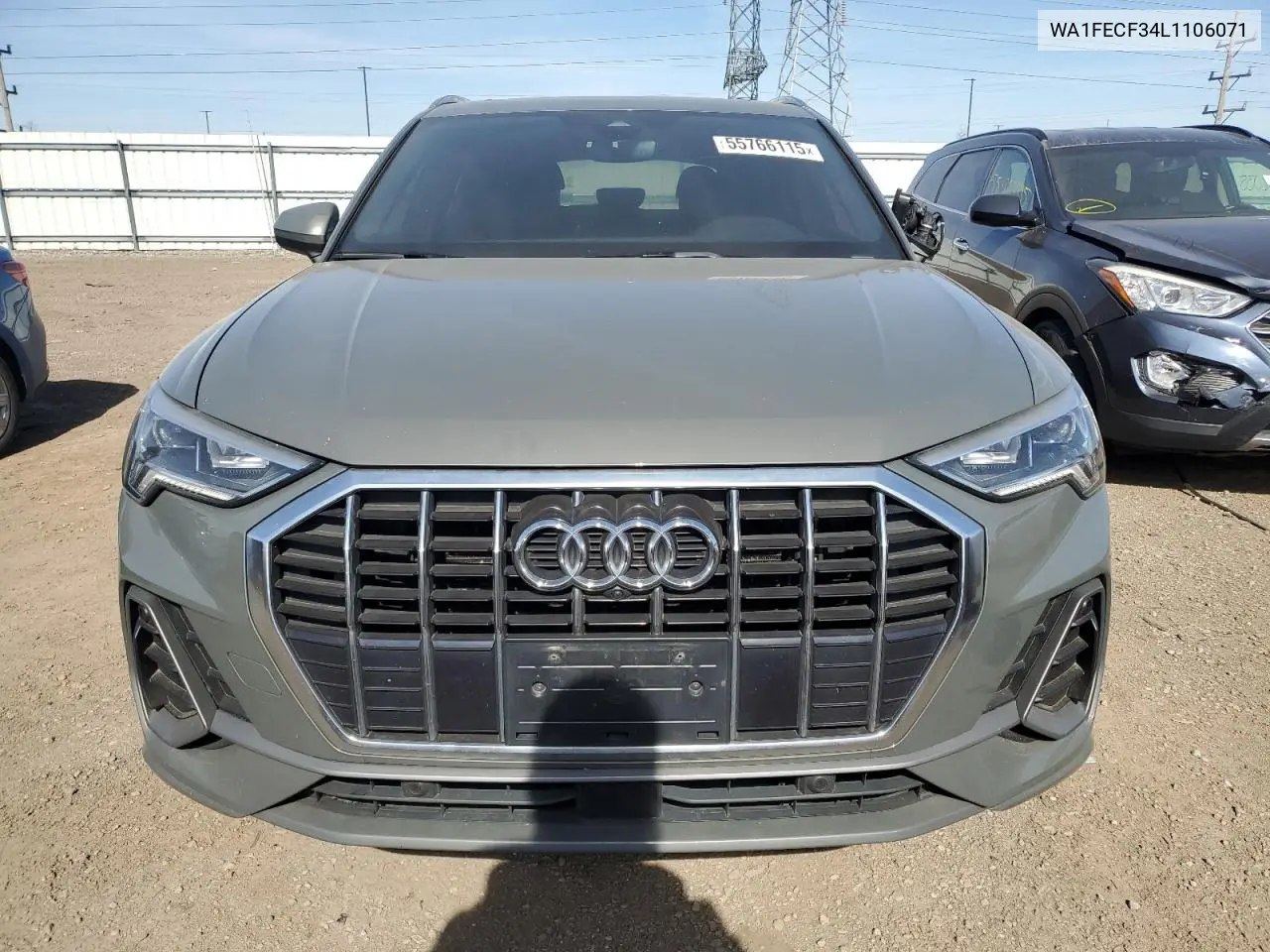 2020 Audi Q3 Prestige S-Line VIN: WA1FECF34L1106071 Lot: 55766115