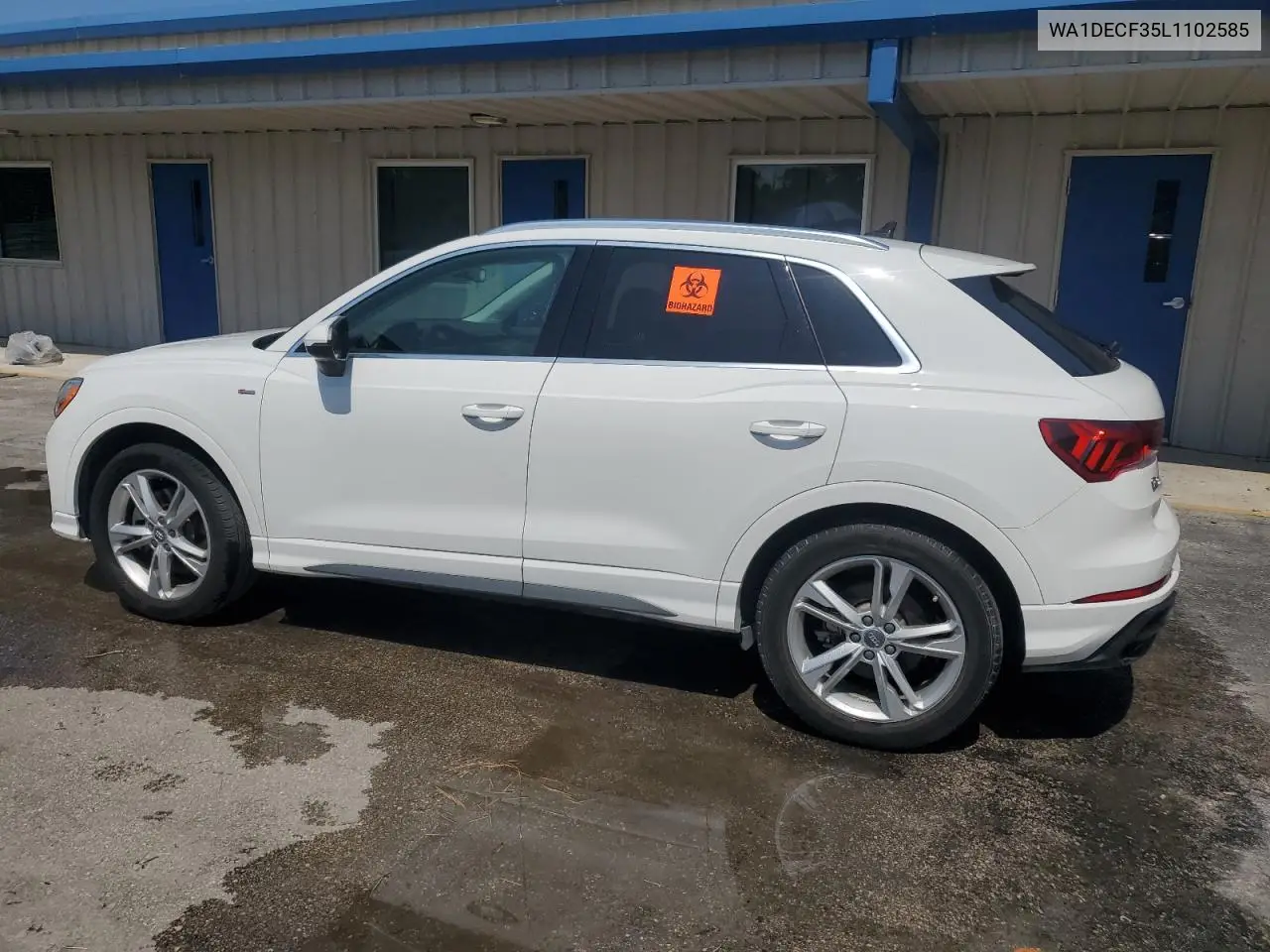 2020 Audi Q3 Premium S Line VIN: WA1DECF35L1102585 Lot: 55973165